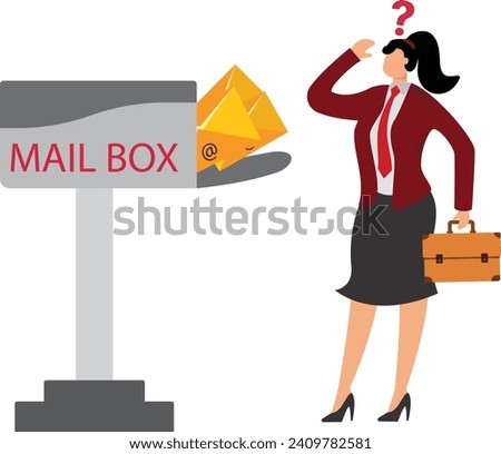Waiting, Mailbox, Sadness, Waiting, E-Mail, Businessman