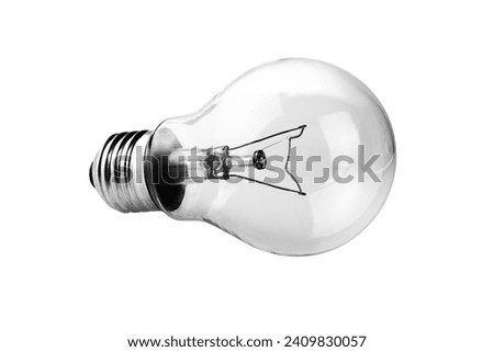 
light bulb on white background