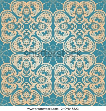 Beautiful Seamless abstract floral pattern. Vector illustration image