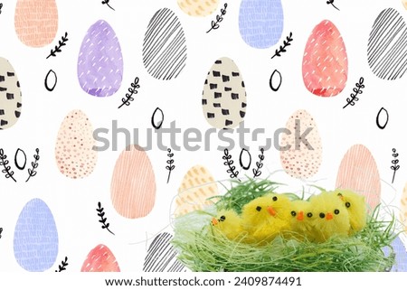 wishes, Easter, background, colors, pattern, spring, beautiful, graphics, drawing, artistic, happy Easter, Royalty-Free Stock Photo #2409874491