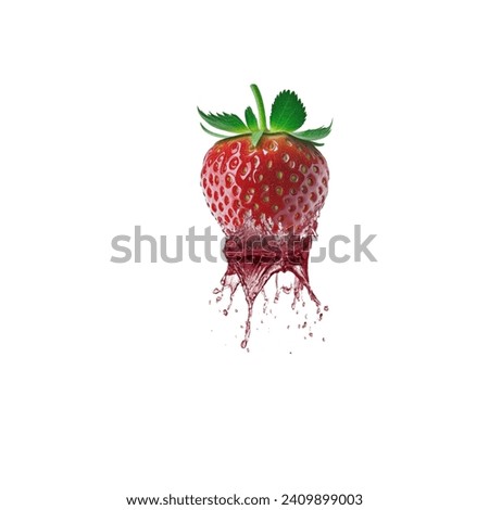 The logo icon uses a style that combines water with strawberries and produces a design that gives a luxurious impression