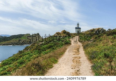 Islas Cies Galicia Island archipielago Royalty-Free Stock Photo #2409976789
