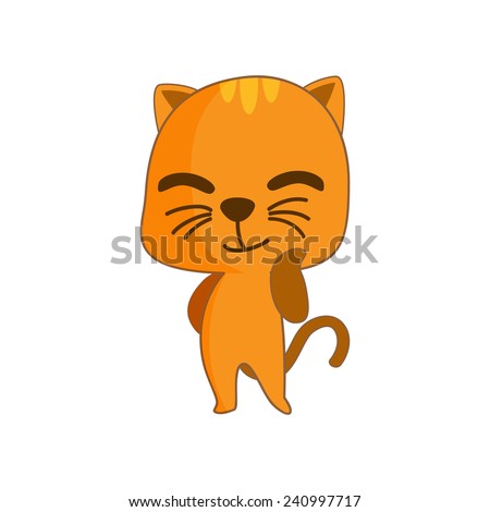 Illustration of cute kitten