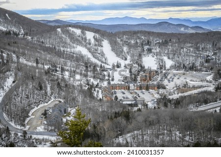 A Vermont ski resort in winter