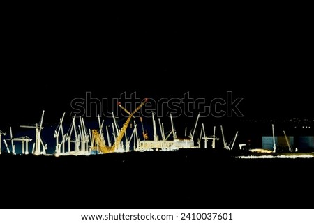 Hinkley Point C at night Royalty-Free Stock Photo #2410037601