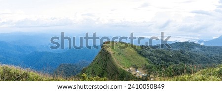 Landscape picture of beautiful San nok wua moutain, Khao San Nok Wua, Khao Laem National Park, Kanchanaburi, Thailand
