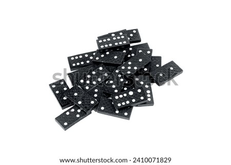 Domino game isolated on the white background