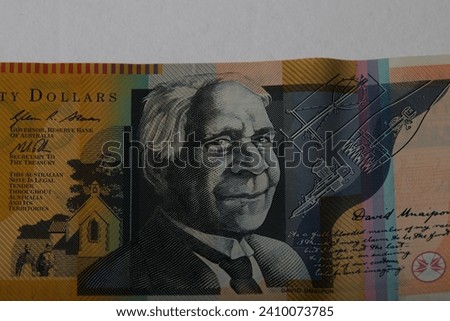 Colorful Australian currency, Notes and Coinage!! Royalty-Free Stock Photo #2410073785