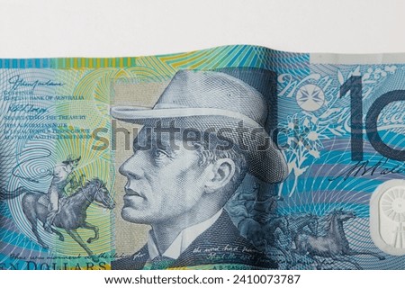 Colorful Australian currency, Notes and Coinage!! Royalty-Free Stock Photo #2410073787