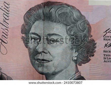 Colorful Australian currency, Notes and Coinage!! Royalty-Free Stock Photo #2410073807