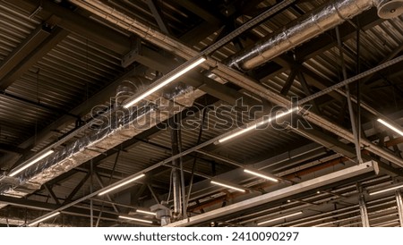 led lighting - big warehouse - energy saving | production hall