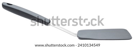Silicone Spatula. Heat resistant cooking spatulas for nonstick cookware, frying pan. Large flexible kitchen utensils BPA Free rubber spatula for egg, pancake, fish, burger. Professional chef tools Royalty-Free Stock Photo #2410134549