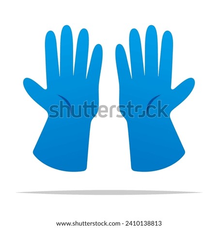 Medical gloves vector isolated illustration