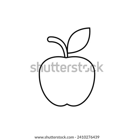 Apple icon vector. Fruits illustration sign. Vitamins symbol. Vegetarian logo. Food mark.