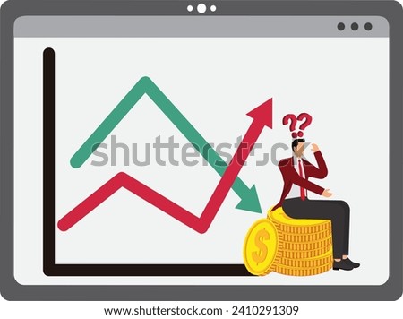 Inflation, Inflation Economics, Currency, Distraught, Finance, Problems, Tax, Businessman Royalty-Free Stock Photo #2410291309