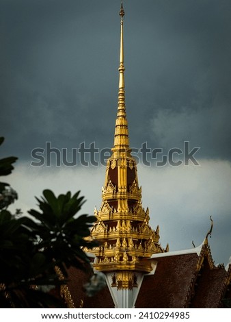 Thai temple.Wat Thewarat Kunchorn Worawihan Bangkok Thailand 9 January 2024.