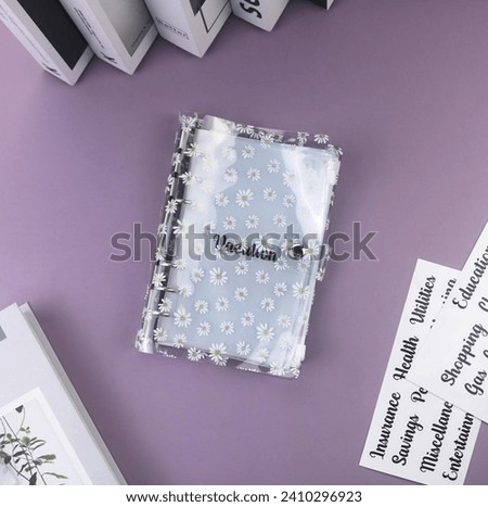 CASH STUFFING envelopes note in plastic wallet pouch