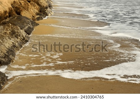 Cliff coast at the Mediterranean Sea.