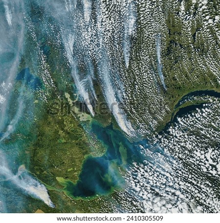 Relentless Wildfires in Canada. At the fire seasons midway point, a surge of activity is darkening skies in the Northwest Territories and. Elements of this image furnished by NASA.