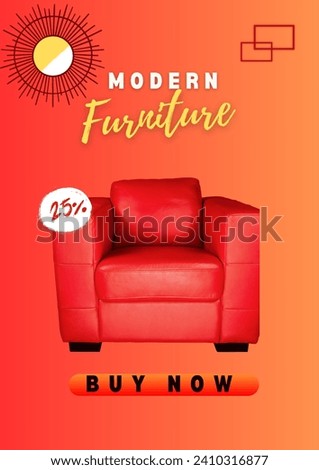 Modern furniture sale banner design 