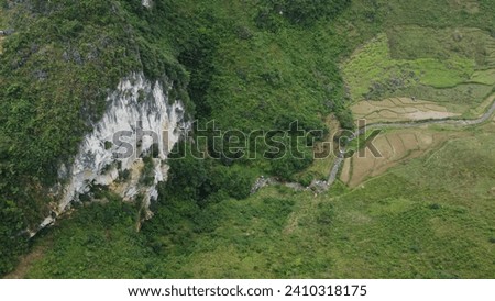 Drone view, beautiful landscape, landscape, wallpaper images, nature, dream view, unreal, background picture, rice fields, cliffs, real images, cliff edge, ariel, mountains, valley, rice paddies