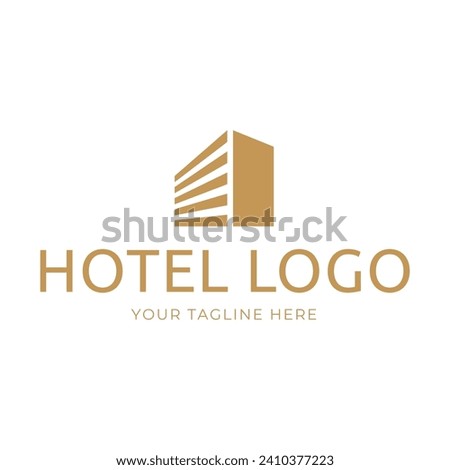 Hotel Logo. building logo icon vector template
