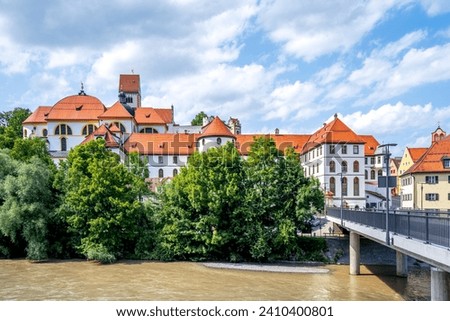 View over Fuessen, Bavaria, Germany  Royalty-Free Stock Photo #2410400801