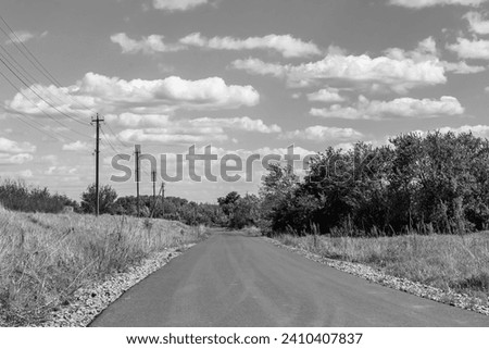 Beautiful empty asphalt road in countryside on colored background, photography consisting of new empty asphalt road passing through countryside, empty asphalt road for speed car in foliage countryside