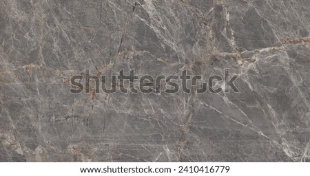 Natural brown marble polished stone slab, ceramic vitrified floor tiles random marbles, interior and exterior floor and wall cladding, dark coffee brown marble texture background Royalty-Free Stock Photo #2410416779