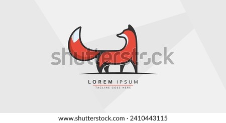 Creative Fox Logo Symbol Vector Design Illustration