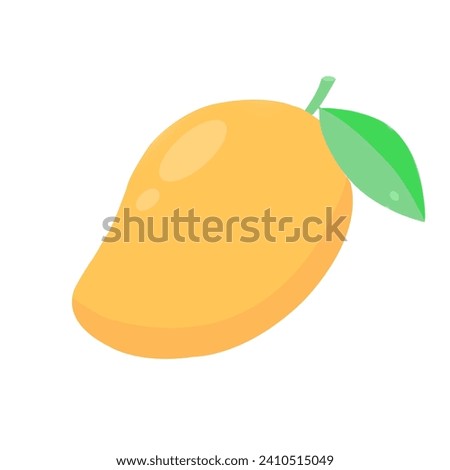 Mango Fruit Vector Isolated On White Background