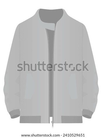 Male  grey jumper. vector illustration