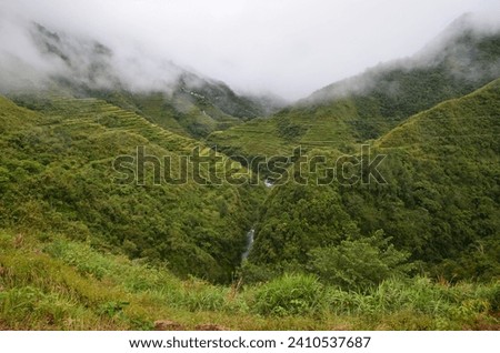 View of the rice terraces of Banaue, Philippines