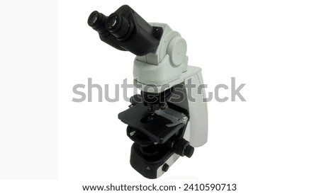 Isolated Microscope on White Background