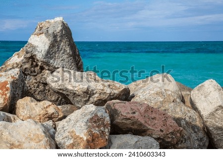 Close up of rocks by the ocean 