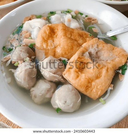 There are many types of local food in Indonesia with various delicious flavors and you definitely have to try them. And here a pic of Meatballs