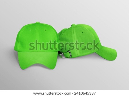 A plain green hat is suitable for incorporating your design