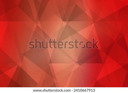 Light Red vector polygonal pattern. Creative geometric illustration in Origami style with gradient. Template for cell phone's backgrounds.