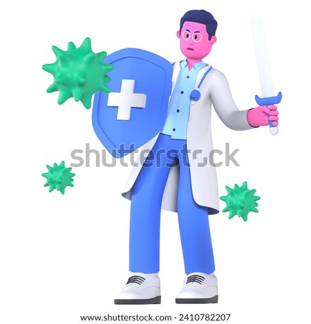 Male Doctor Bacteria Medical Healthcare Hospital