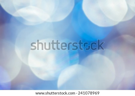 blue background with bokeh lights