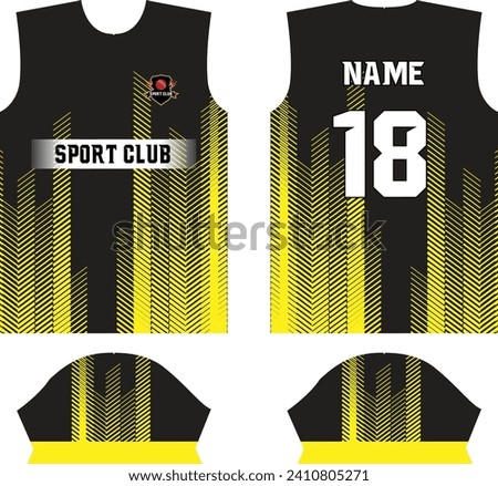 Sport Jersey Design. Cricket, Football, Rugby, Netball, Hockey, Karate, Volleyball, Athletics Sport jersey Designs. EPS10 