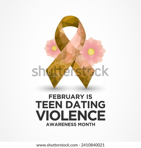 Teen Dating Violence awareness month (TDVAM) observed every year in February. is a national effort to raise awareness about teen dating violence and promote healthy relationships. Vector illustration.