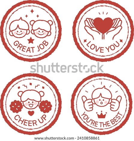 Send your children a seal of praise and love Royalty-Free Stock Photo #2410858861