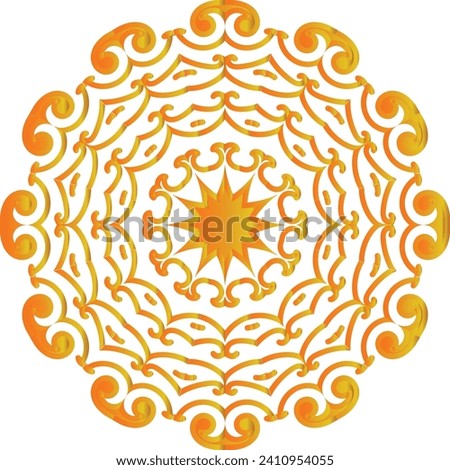 Flower Mandala. Vintage decorative elements. Oriental pattern, vector illustration. Islam, Arabic, Indian, moroccan,spain, turkish, pakistan, chinese, mystic, ottoman motifs. Coloring book page
