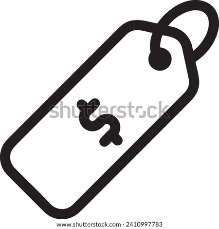 Price tag label icon symbol vector image. Illustration of product marketing label price tag graphic image design