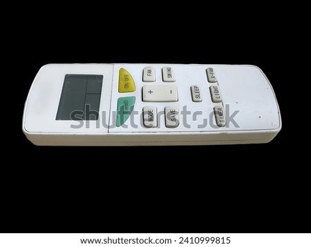Remote Control AC (Air Conditioner) With Black Background