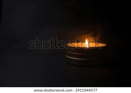 The candle in dark look very great