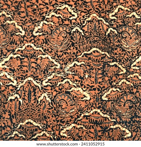 Antique Batik Pattern Texture Fabric Swatch