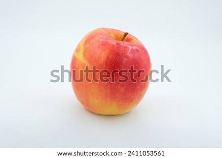 Red Apple White Background stock photo