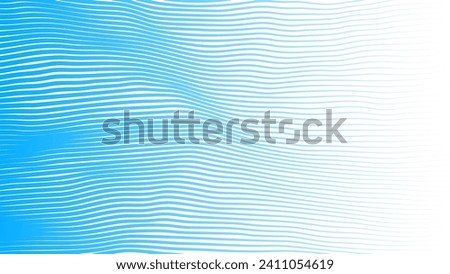 Abstract Blue Lines Background. Vintage Retro Lines Wallpaper. Abstract Minimal Sea Ocean Design. Summer Vibe Blue Backdrop. Vector Illustration.